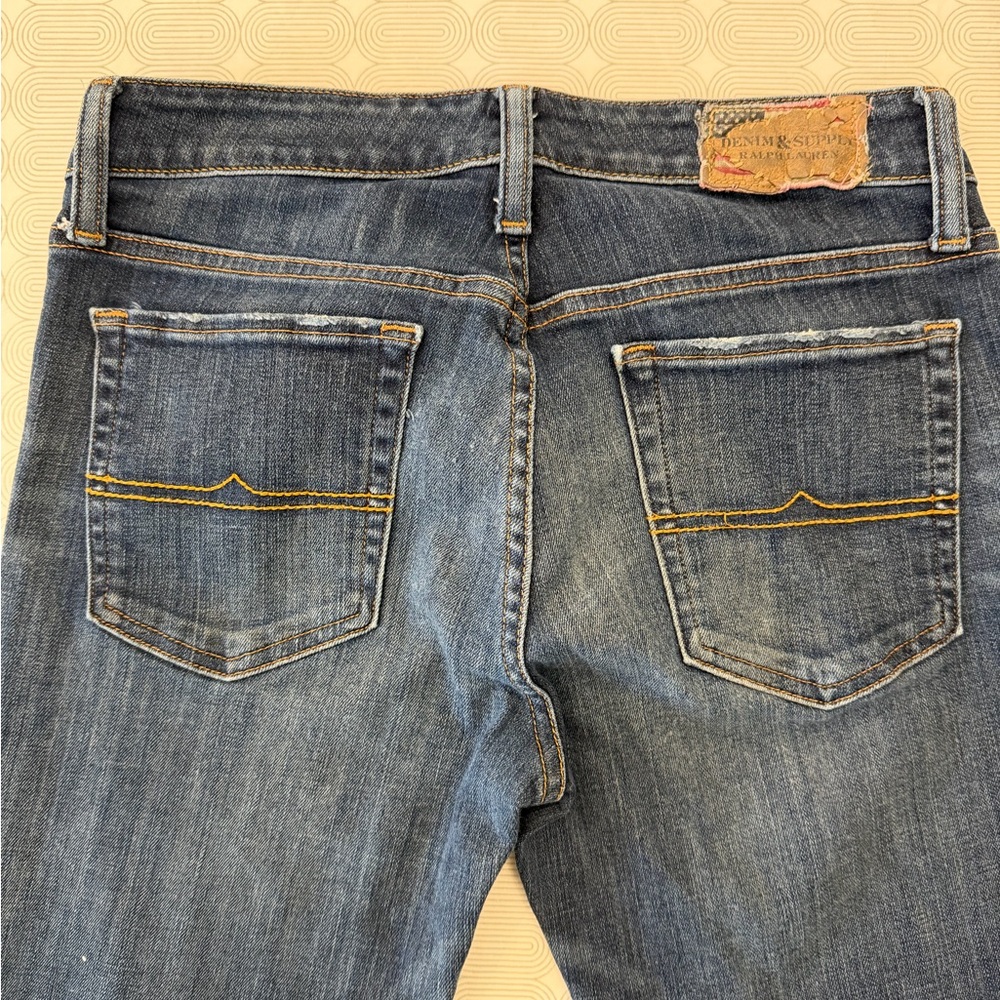 Denim & Supply Ralph Lauren Dark Blue Straight Jeans - Picture 3 of 8